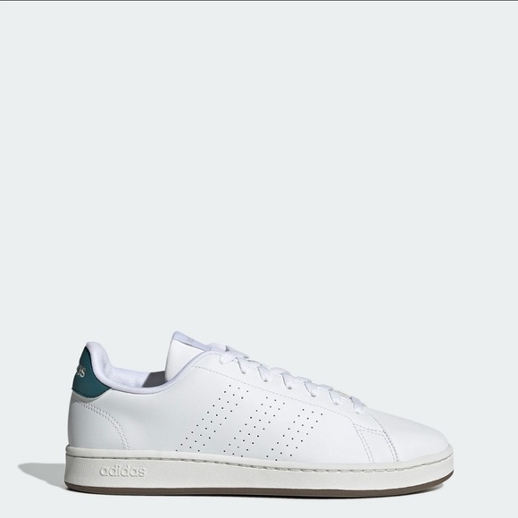 Adidas Advantage 2.0 Tennis Shoes Sneakers Cloud White Legacy Teal Mens - Picture 2 of 4